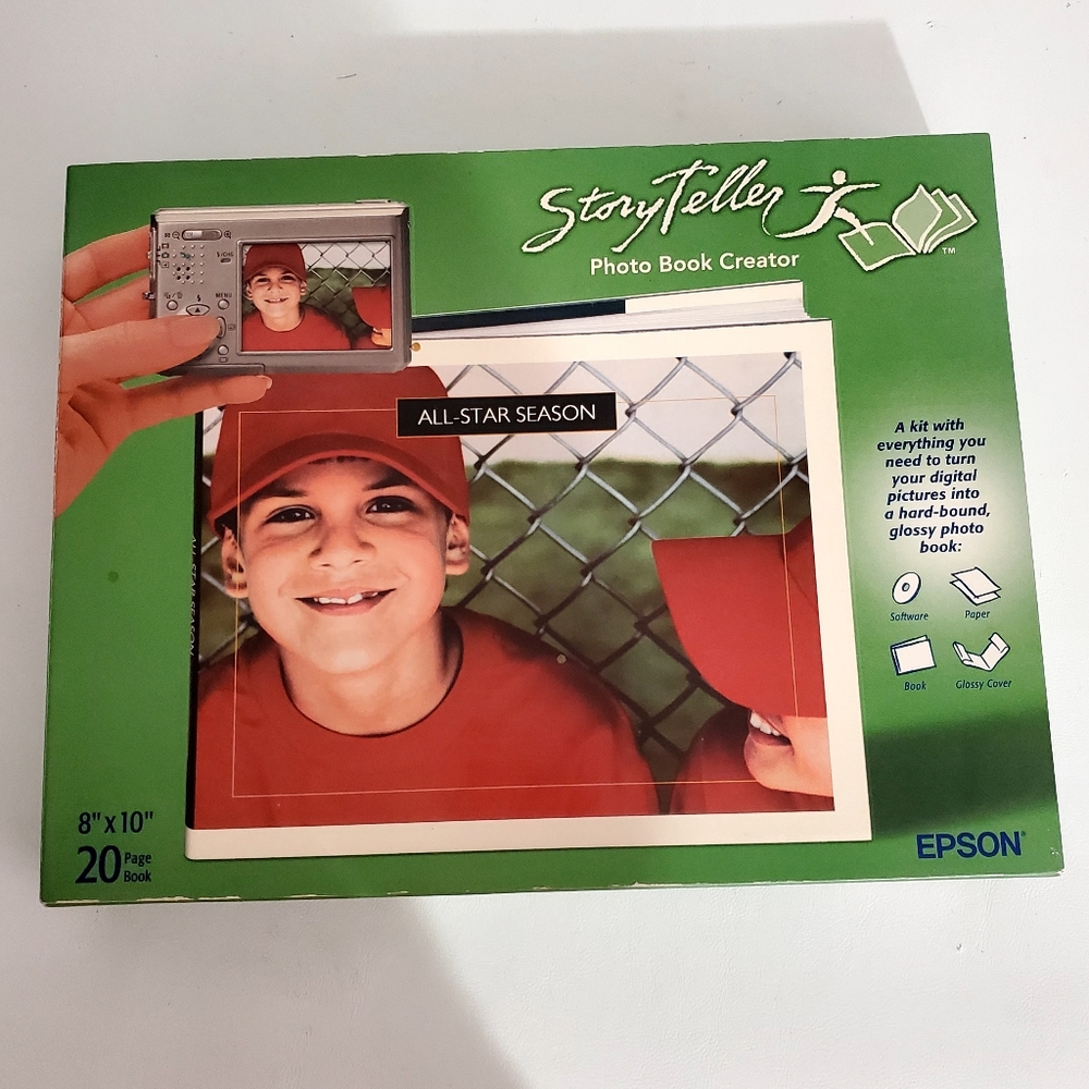 2 For $20 Epson StoryTeller Photo Book Creator Kit 8"x10" Photo Album Scrapbook
